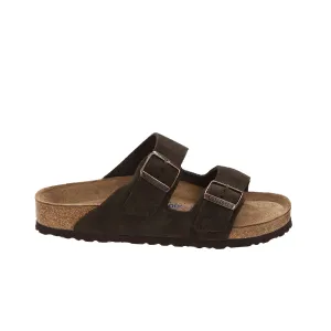 Birkenstock Unisex Arizona Soft Footbed Suede Leather Sandals 0951311 Mocha, Regular Width