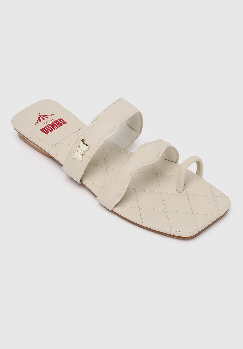 Disney Dumbo Wonders Above Open Toe Sandals & Flip Flops (Light Yellow)