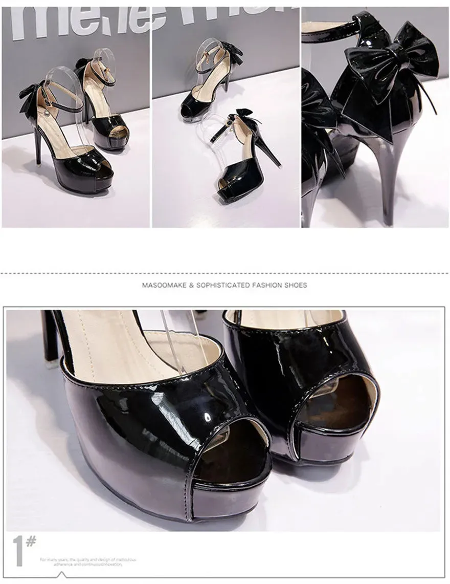 Wedding Crystal Buckle High Heels